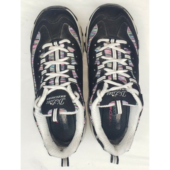 Skechers D’Lites Interlude Shoes Black Air Cooled Memory Foam 11978W Womens 9.5 - Picture 6 of 9